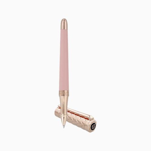 ST Dupont Rollerball Pen - Libert&Atilde;&copy; - Pink Lacquer & Rose Gold