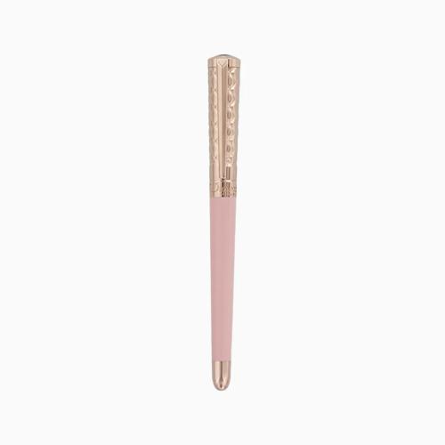 ST Dupont Rollerball Pen - Libert&Atilde;&copy; - Pink Lacquer & Rose Gold