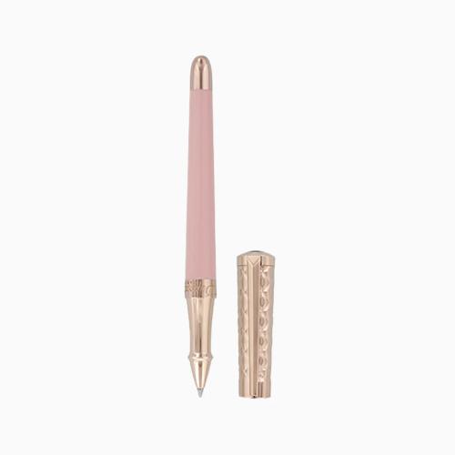 ST Dupont Rollerball Pen - Libert&Atilde;&copy; - Pink Lacquer & Rose Gold