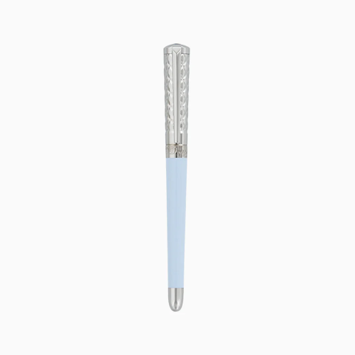 ST Dupont Rollerball Pen - LibertÃ© - Blue Lacquer & Palladium