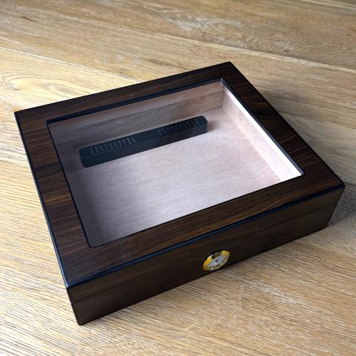 Houston Walnut Humidor Glass Window - 20 Capacity