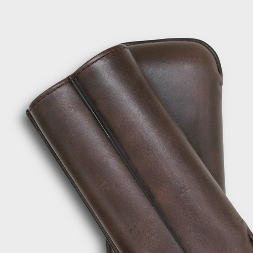 Recife Chicago Bourbon Leather Cigar Case - 2 Cigar Capacity