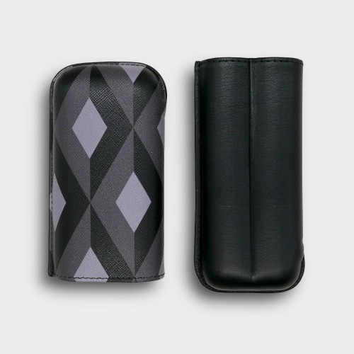 Recife Urbaine Black Dahlia Leather Cigar Case - 2 Cigar Capacity