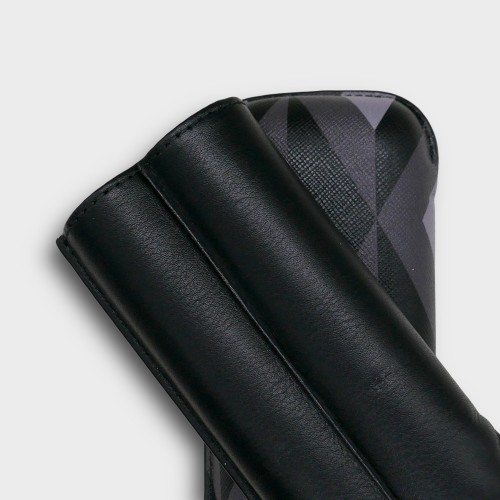 Recife Urbaine Black Dahlia Leather Cigar Case - 2 Cigar Capacity
