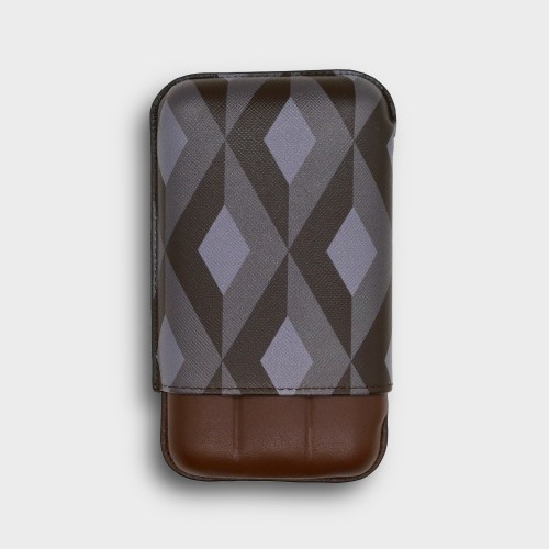 Recife Urbaine Hot Chocolate Leather Cigar Case - 3 Cigar Capacity