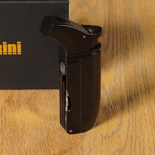 Adorini Puroso Double Jet Black Solingen Blade Lighter (AD060)