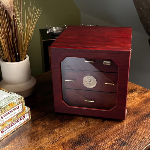 Adorini Chianti Medium Deluxe Rosewood Cigar Humidor - 100 Cigar Capacity (AD095)
