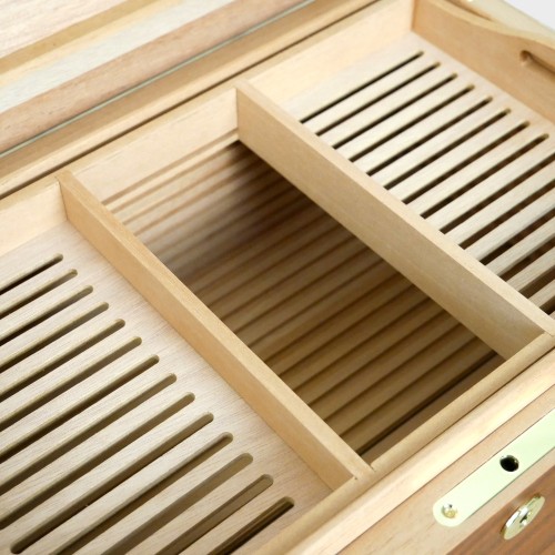Adorini Mahogany Specially Selected Grande Deluxe Cigar Humidor - 150 Cigar Capacity (ADO194)