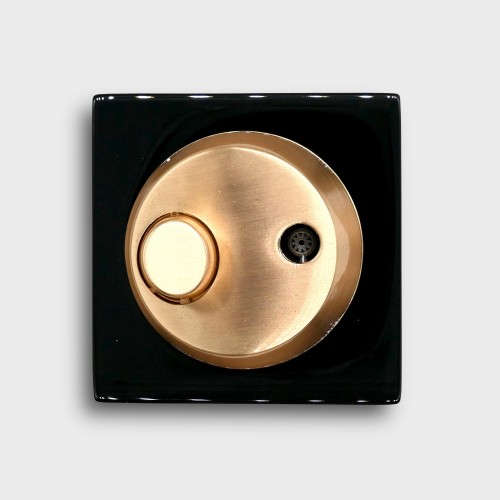 Adorini High Gloss Black Gold Table Jet Lighter (ADO198)