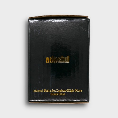 Adorini High Gloss Black Gold Table Jet Lighter (ADO198)