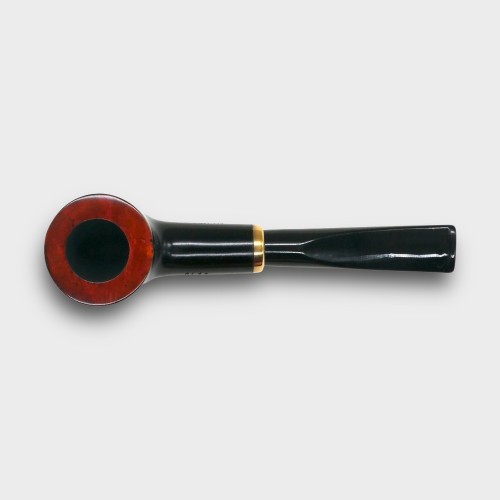 Aldo Morelli Fiorita Black 514 Smooth 9mm Filter Straight Fishtail Pipe (AMF185)
