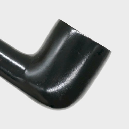 Aldo Morelli Fiorita Black 514 Smooth 9mm Filter Straight Fishtail Pipe (AMF185)