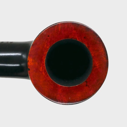 Aldo Morelli Fiorita Black 514 Smooth 9mm Filter Straight Fishtail Pipe (AMF185)