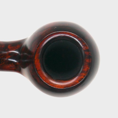 Aldo Morelli Fiorita Cherry 491 Smooth 9mm Filter Bent Fishtail Pipe (AMF191)