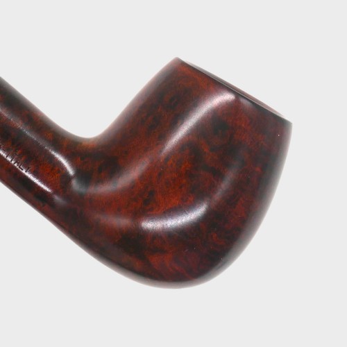 Aldo Morelli Fiorita Cherry 493 Smooth 9mm Filter Bent Fishtail Pipe (AMF192)