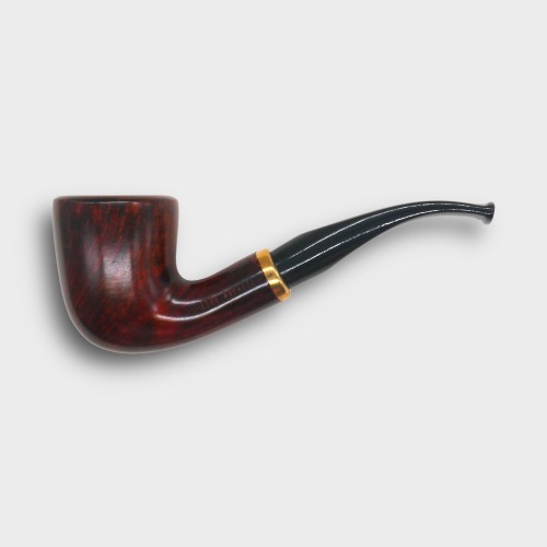 Aldo Morelli Fiorita Cherry 494 Smooth 9mm Filter Bent Fishtail Pipe (AMF193)
