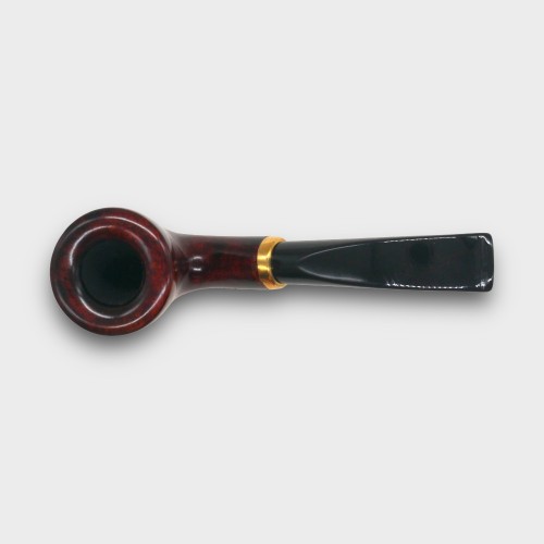 Aldo Morelli Fiorita Cherry 494 Smooth 9mm Filter Bent Fishtail Pipe (AMF193)