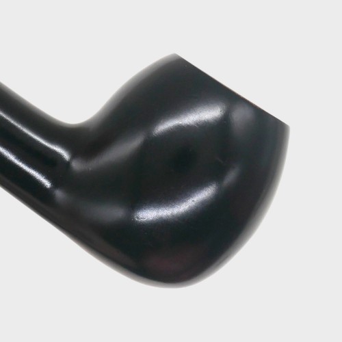 Aldo Morelli Fiorita Black 513 Smooth 9mm Filter Fishtail Pipe (AMF196)