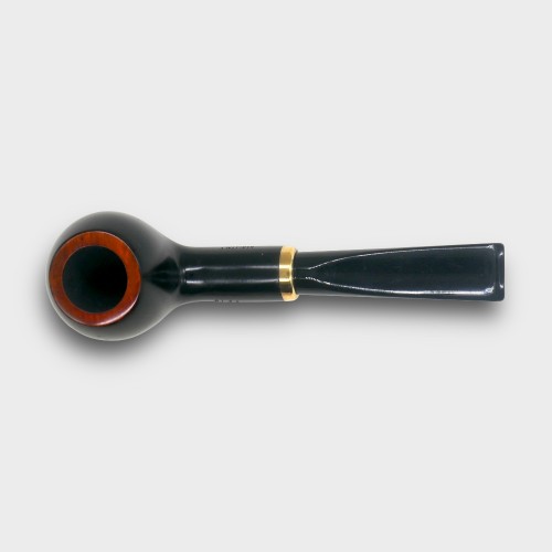 Aldo Morelli Fiorita Black 513 Smooth 9mm Filter Fishtail Pipe (AMF201)