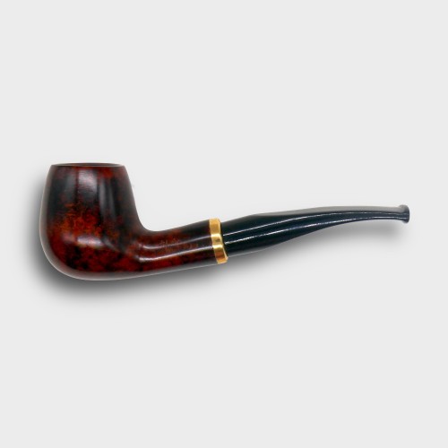 Aldo Morelli Fiorita Cherry 493 Smooth 9mm Filter Bent Fishtail Pipe (AMF204)