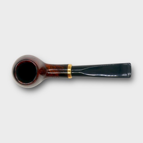 Aldo Morelli Fiorita Cherry 493 Smooth 9mm Filter Bent Fishtail Pipe (AMF204)