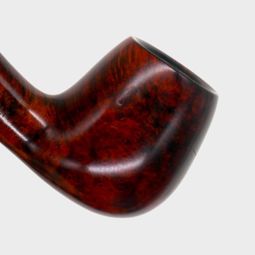 Aldo Morelli Fiorita Cherry 493 Smooth 9mm Filter Bent Fishtail Pipe (AMF204)