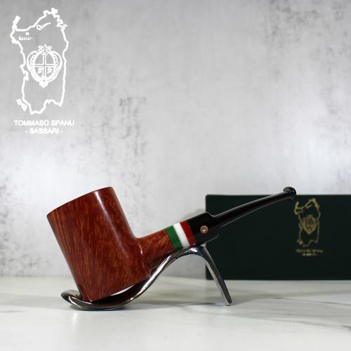 JANUARY SALE - Tommaso Spanu Briar F2 Tricolour Straight Fishtail Pipe (ART299)