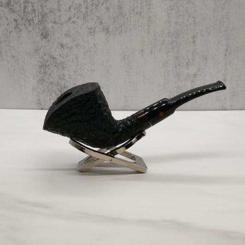 Moretti Black Sandblast Fishtail Mouthpiece Pipe (ART517)