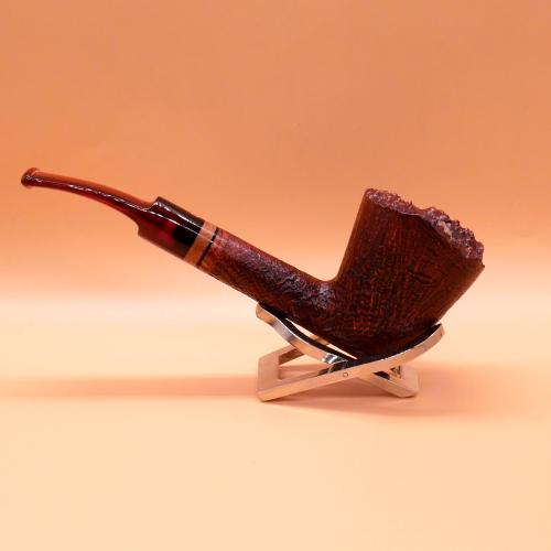 Talamona Di Paolo Croci Large Freehand Sabbiato Fishtail Pipe (ART654)