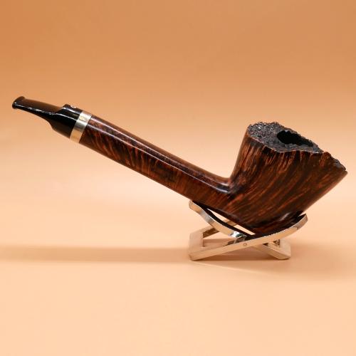 Talamona Di Paolo Croci Old Danish XL Freehand Flame Grain Fishtail Pipe (ART700)