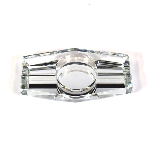 Prestige Crystal Glass Two Rest Cigar Ashtray