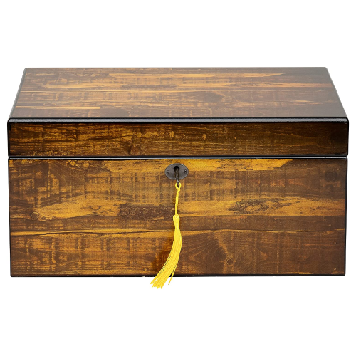 Adirondack Vintage Style Humidor & Key - 100 Cigar Capacity