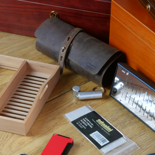 Adorini Cigar Roll Genuine Leather Brown (AD007)