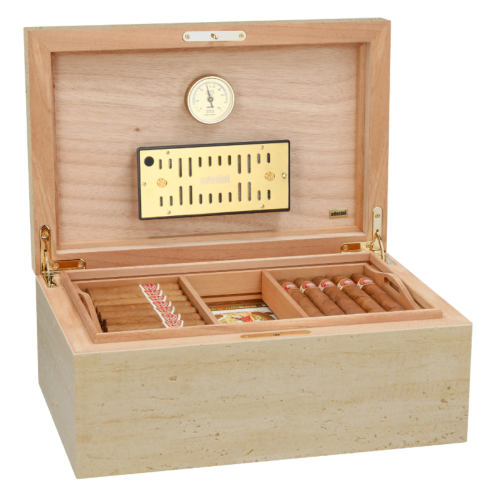 Adorini Concrete Grande Deluxe Cigar Humidor - 150 Cigar Capacity (AD164)