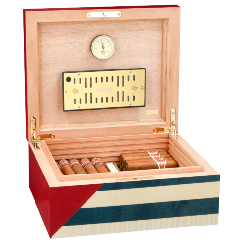 Adorini Cuba Te Amo Medium Deluxe Cigar Humidor - 75 Cigar Capacity (AD160)