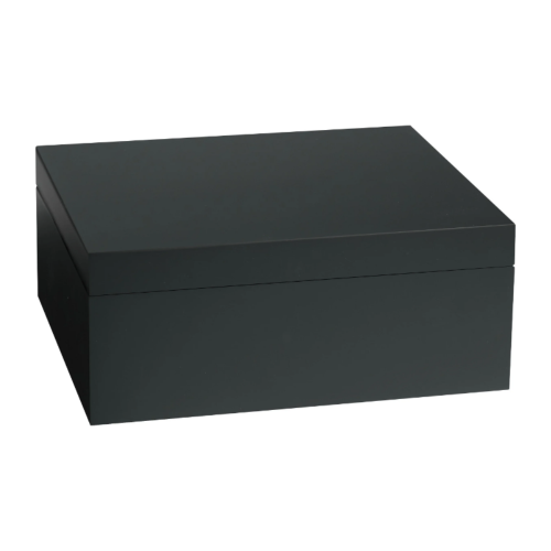Adorini Torino Black Medium Deluxe Cigar Humidor - 75 Cigar Capacity (ADO177)