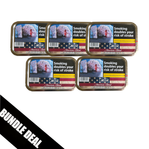 BUNDLE DEAL - American Blends Caribbean C (Formerly Caribbean Coconut) Pipe Tobacco - 5 x 50g Tin