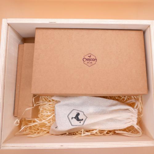 Chacom Premium Coffret Smooth Metal Filter Fishtail Pipe & Accessories Gift Box (CH686)