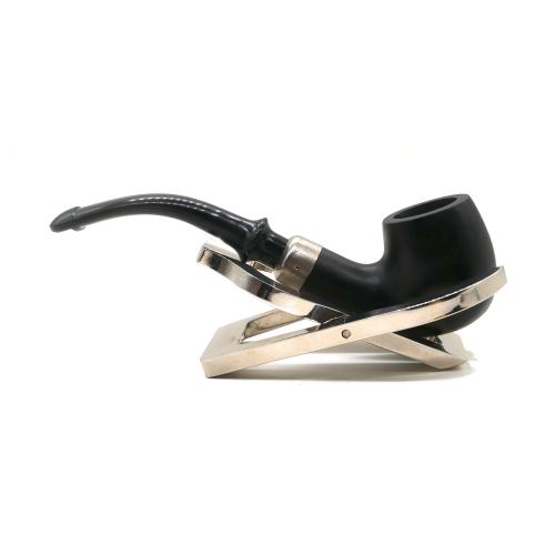 Baby Bent Real Briar Smooth Black Pipe