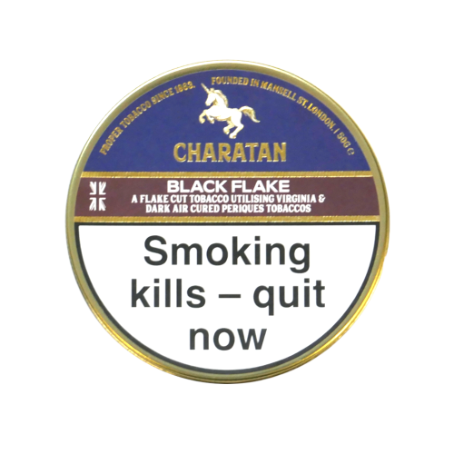 Charatan Black Flake Pipe Tobacco 50g Tin