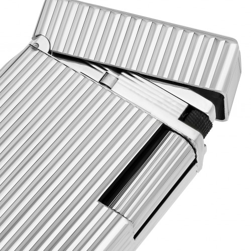 ST Dupont Lighter - Ligne 1 - Guilloche Silver