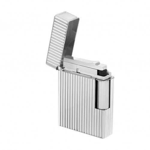 ST Dupont Lighter - Ligne 1 - Guilloche Silver