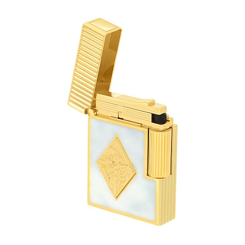 ST Dupont Lighter - Ligne 1 - Romeo y Julieta White & Yellow Gold
