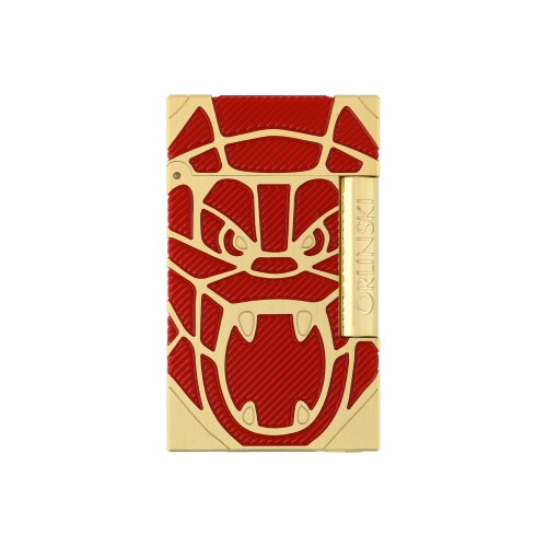 ST Dupont Lighter - Ligne 2 - Orlinski Kong - Red & Gold