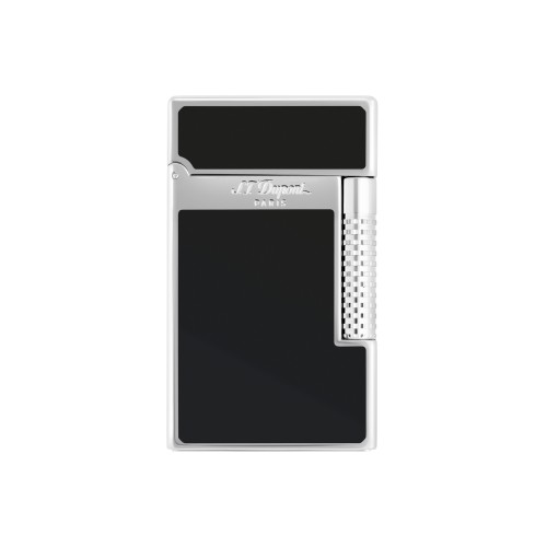 ST Dupont Lighter - Le Grand New - Black Lacquer & Palladium