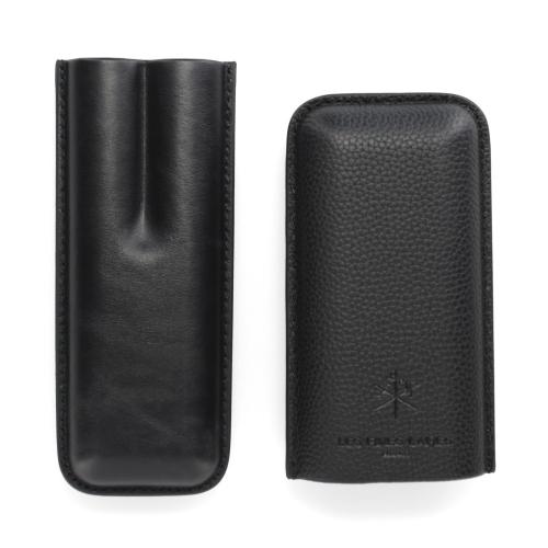 Les Fines Lames Cigar Case - DUO Black - Fits 2 Cigars