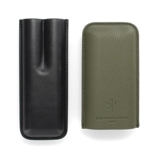Les Fines Lames Cigar Case - DUO Green - Fits 2 Cigars