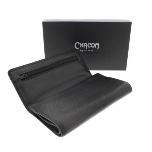 Chacom Large Leather Tobacco Pouch - Black