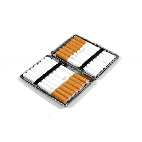 Cigarette Case - Flower Design - Holds 14 Kingsize Cigarettes