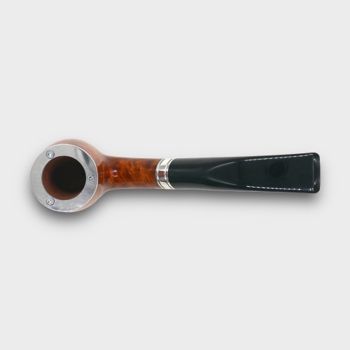 Chacom Baccara Orange 43 Smooth Bent 9mm Metal Filter Adapter Fishtail Pipe (CH852)